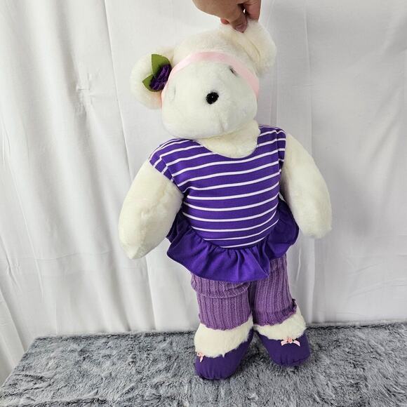 Vtg North American Bear Co Violet Exercise 1984 Purple Headband Jazzercise 19" - Picture 7 of 10